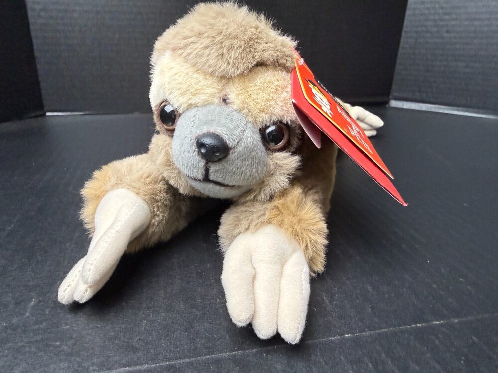 FAO Schwarz Adopt-A-Pets Baby Sloth Soft w/Adoption Certificate & Tag